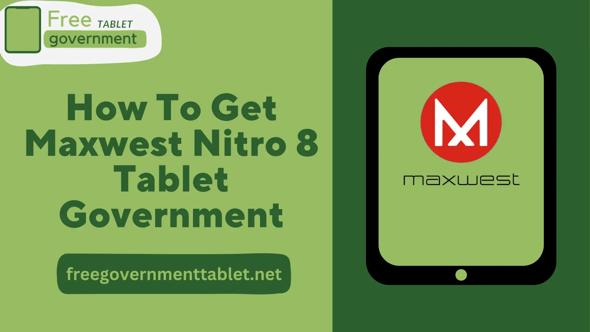How To Get Maxwest Nitro 8 Tablet Government